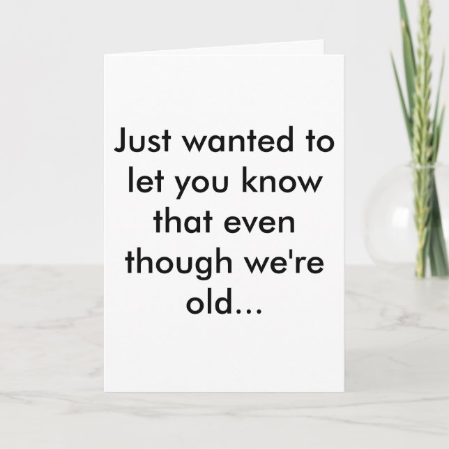 Old Joke Card (Front)