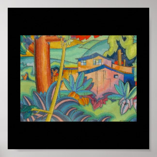 Old Kahala Home, by Arman Manookian, 1928 Poster