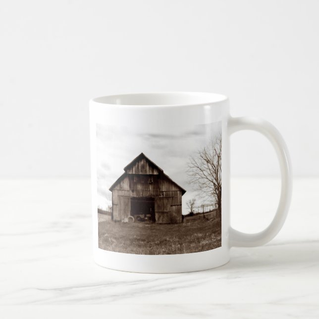 Old Kentucky Tobacco Barn Coffee Mug (Right)