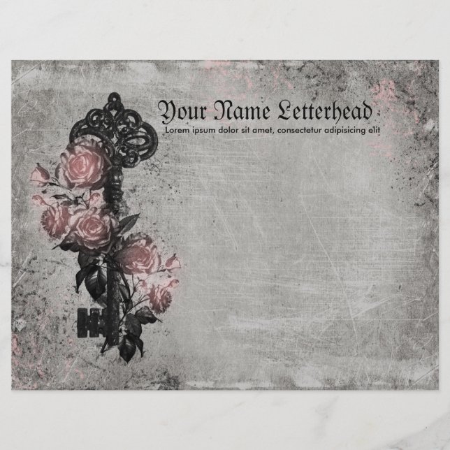 Old Key and Roses (Front)