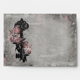 Old Key and Roses A4 Envelopes