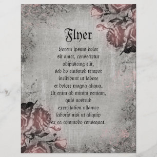 Old Key and Roses Flyer