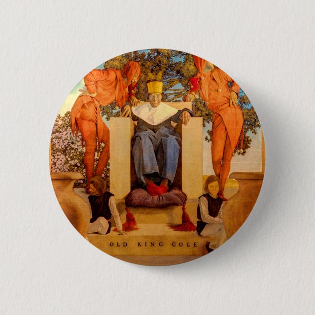 Old King Cole 6 Cm Round Badge (Front)