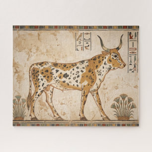 Old Kingdom Apis Bull Ancient Egyptian Art Jigsaw Puzzle