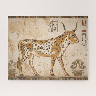 Old Kingdom Apis Bull Ancient Egyptian Art Jigsaw Puzzle