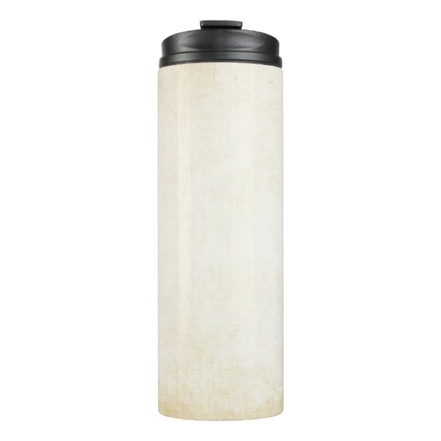 Old kraft paper: textured background thermal tumbler (Front)