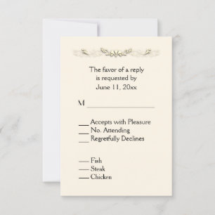 Old Lace RSVP with Menu