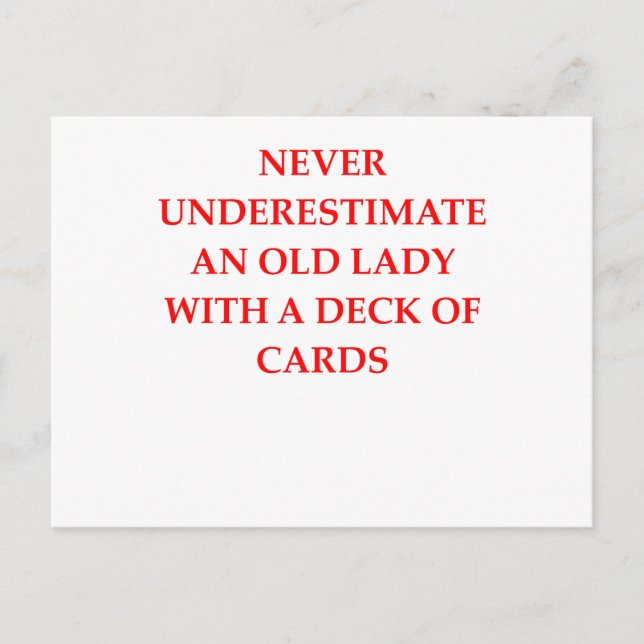 old lady postcard (Front)