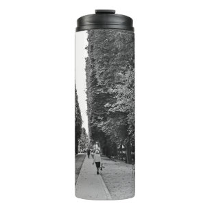 Old lady walking at park in Paris in summer Thermal Tumbler