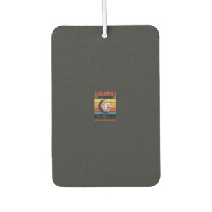 Old Lady Wildcat Vintage Funny Shirt Design_1 Car Air Freshener