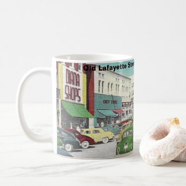 Old Lafayette Street Coffee Mug (With Donut)