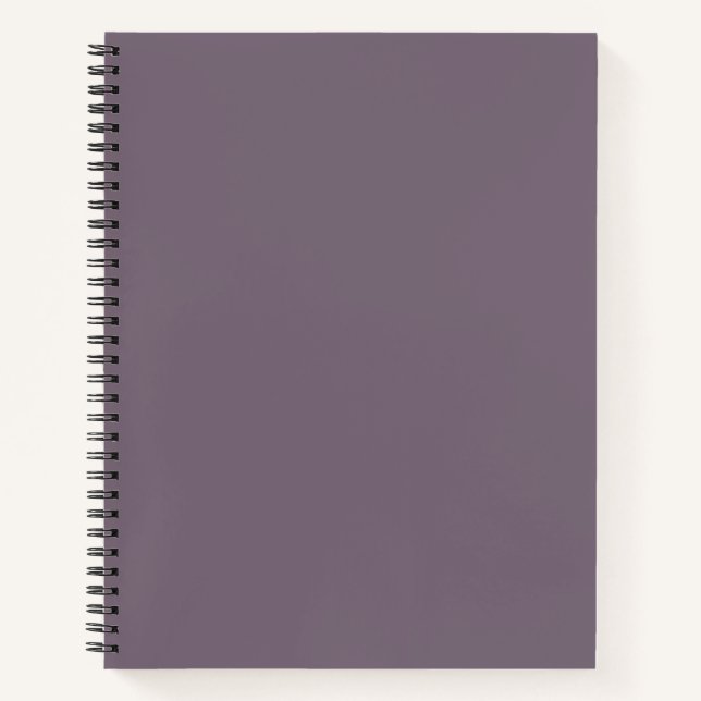 Old Lavender Solid Colour Notebook (Front)