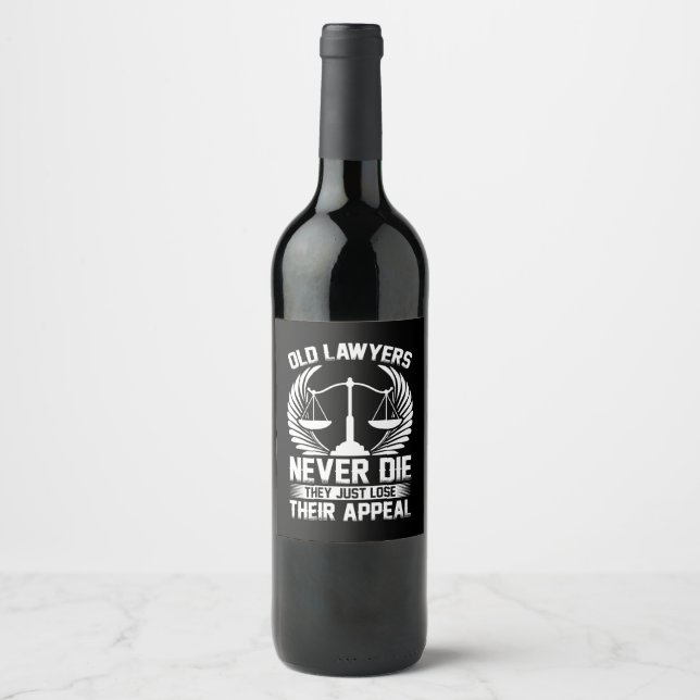 Old Lawyers Just Lose Their Appeal Wine Label (Front)