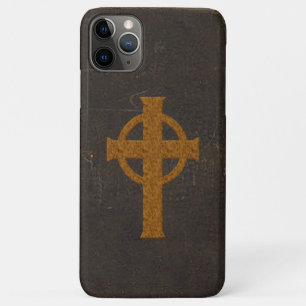 Old Leather Print Cross iPhone 11 Pro Max Case