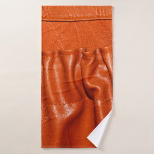 Old leather vintage car seat detail. blue, bygone, bath towel