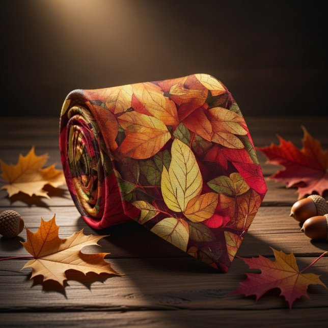 Old Leaves Autumn Colours Tie (Creator Uploaded)