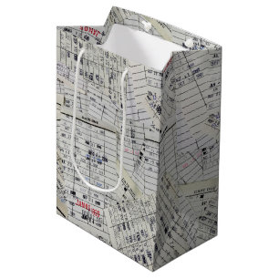 Old Library Card Collection  Medium Gift Bag