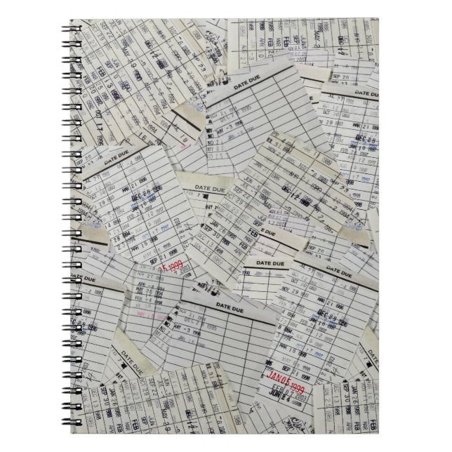 Old Library Card Collection Notebook (Front)