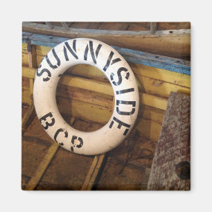 Old Life Preserver In An Abandoned Cannery Magnet