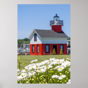 Old Lighthouse, On Lake Kalamazoo, Saugatuck Poster