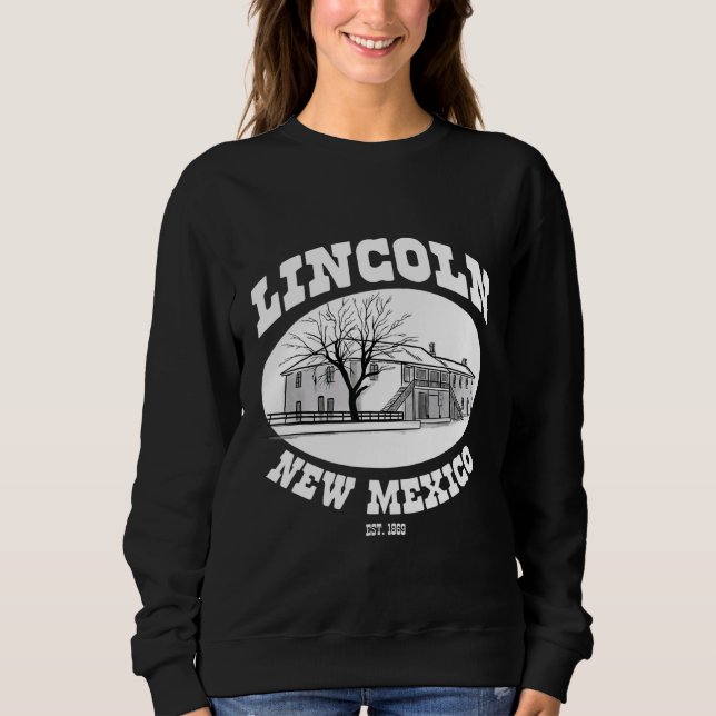 Old Lincoln County Courthouse Lincoln New Mexico E Sweatshirt (Front)