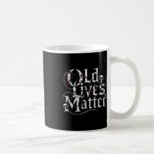 Old Lives Funny Retro Clic Rocker Design Sticker Coffee Mug