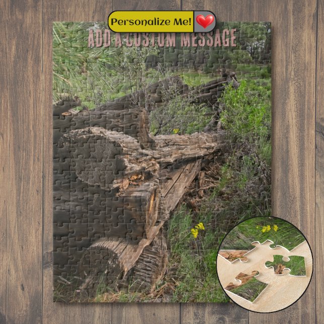 Old Log Structure Jigsaw Puzzle (Old Log Structure Jigsaw Puzzle)
