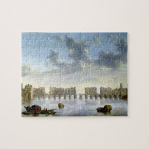Old London Bridge (oil), c.1630 Jigsaw Puzzle