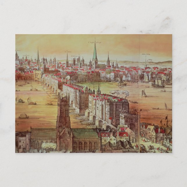 Old London Bridge Postcard (Front)