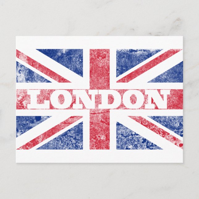 Old London flag Postcard (Front)