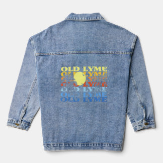Old Lyme Connecticut Beach Ct Beach Bum Us Cities  Denim Jacket