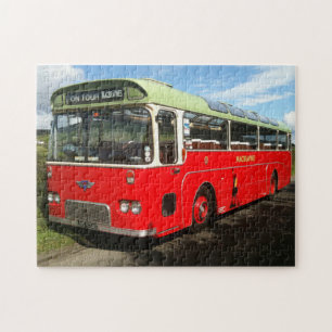 Old Macbraynes Bus on the Isle of Bute Jigsaw Puzz Jigsaw Puzzle