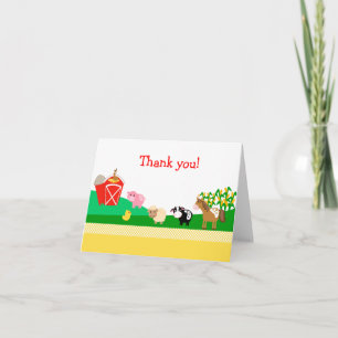 Old MacDonald EIEIO Barnyard Folded Thank you