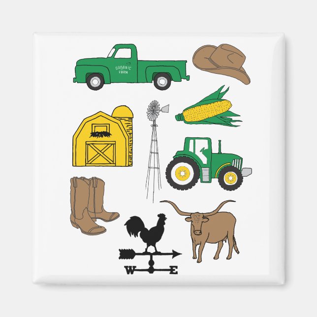 Old Macdonald Had a Farm My Farm Life for Kids Magnet (Front)
