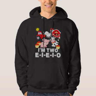 Old MacDonald Had a Farm Nursery Rhyme 2nd Birthda Hoodie