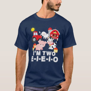 Old Macdonald Had A Farm Nursery Rhyme 2Nd Birthda T-Shirt