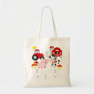 Old MacDonald Had a Farm Nursery Rhyme Tote Bag