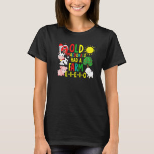 Old Macdonald Had A Farm Toddler Kids Farm Animal T-Shirt