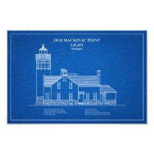Old Mackinac Point Light - Michigan – AD Photo Print