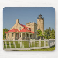 Old Mackinac Point Lighthouse in Mackinaw City, MI
