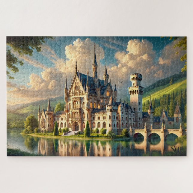 Old majestic castle jigsaw puzzle (Horizontal)