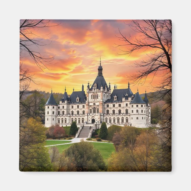 Old majestic castle magnet (Front)