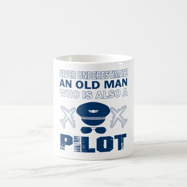 Old Man - A Pilot Coffee Mug (Center)