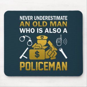 Old Man - A Policeman Mouse Pad