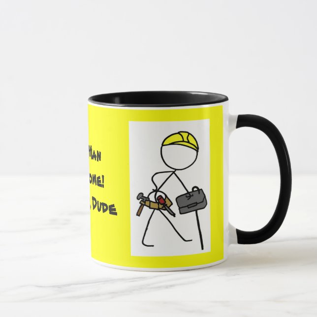 Old Man Awesome ! Builder Dude. mug 1 (Right)