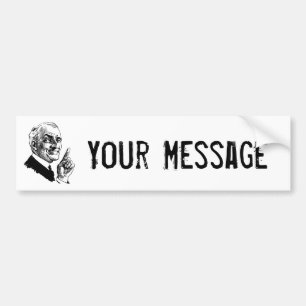 Old Man Been There Done That - Customise It Bumper Sticker