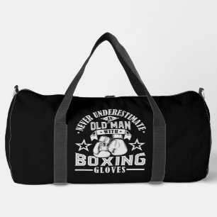 Old Man Boxing Gloves Duffle Bag
