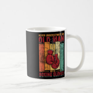 Old Man Boxing - Vintage  Coffee Mug