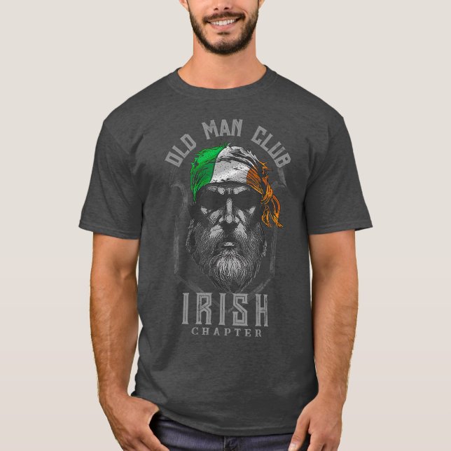 Old Man Club Irish Chapter St Patricks Day T-Shirt (Front)