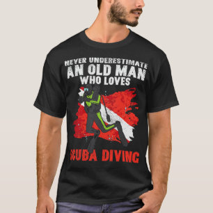 Old Man Diver Diving 2 T-Shirt